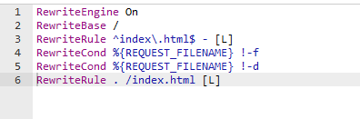 .htaccess file